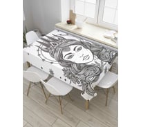 Прямоугольная скатерть JoyArty Снежная королева из сатена tc_33598_120x145