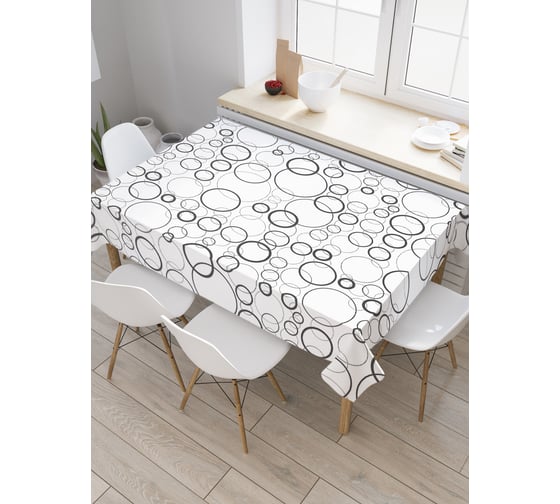 Прямоугольная скатерть JoyArty Воздушные пузыри из сатена tc_20792_120x145 1