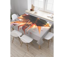 Прямоугольная скатерть JoyArty Солнечные осколки из сатена tc_22241_120x145