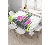 Прямоугольная скатерть JoyArty Вода лечит из сатена tc_21864_120x145