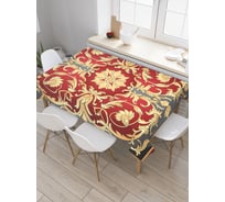 Прямоугольная скатерть JoyArty Золотое переплетение из сатена tc_54043_120x145