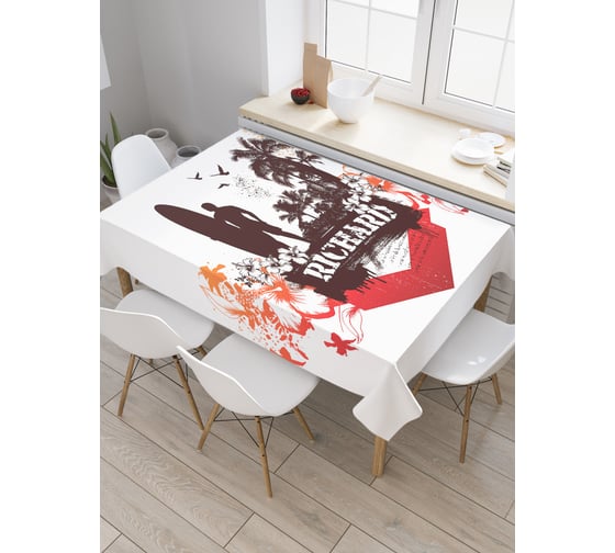 Прямоугольная скатерть JoyArty Гранж серфинг Ричард из сатена tc_3966_120x145 1