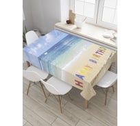 Прямоугольная скатерть JoyArty Праздник моря из сатена tc_34292_120x145