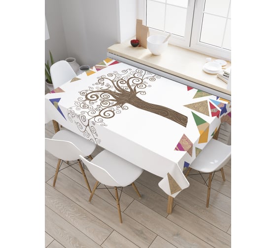 Прямоугольная скатерть JoyArty Загадочное дерево из сатена tc_3425_120x145 1