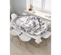 Прямоугольная скатерть JoyArty Пугающий череп из сатена tc_37817_120x145