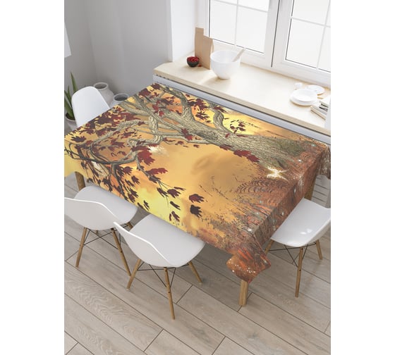 Прямоугольная скатерть JoyArty Древо познания из сатена tc_2934_120x145 1