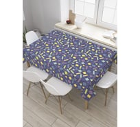 Прямоугольная скатерть JoyArty Разноцветные фигуры из сатена tc_28019_120x145