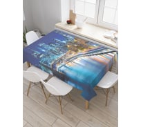 Прямоугольная скатерть JoyArty Городской вид из сатена tc_30032_120x145