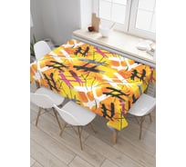 Прямоугольная скатерть JoyArty Современные иероглифы из сатена tc_30815_120x145