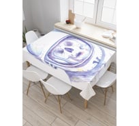 Прямоугольная скатерть JoyArty Доревний космонавт из сатена tc_19895_120x145