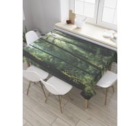 Прямоугольная скатерть JoyArty Старый лес из сатена tc_32353_120x145