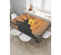 Прямоугольная скатерть JoyArty Замок Дракулы из сатена tc_6010_120x145