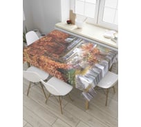 Прямоугольная скатерть JoyArty Водопадное течение из сатена tc_8457_120x145