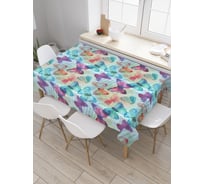 Прямоугольная скатерть JoyArty Психоделические бабочки из сатена tc_29968_120x145
