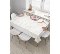 Прямоугольная скатерть JoyArty Иллюстрация роз из сатена tc_32501_120x145