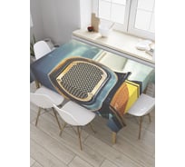 Прямоугольная скатерть JoyArty Зеркало автомобиля из сатена tc_28127_120x145