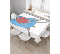 Прямоугольная скатерть JoyArty Какая разница из сатена tc_37858_120x145