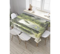 Прямоугольная скатерть JoyArty Джунгли под лучами солнца из сатена tc_31299_120x145