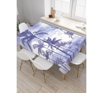 Прямоугольная скатерть JoyArty Дотянутся к пальмам из сатена tc_3010_120x145