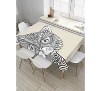 Прямоугольная скатерть JoyArty Завистливый кот из сатена tc_8290_120x145