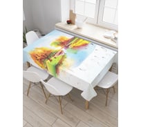 Прямоугольная скатерть JoyArty Воздух после дождя из сатена tc_20519_120x145