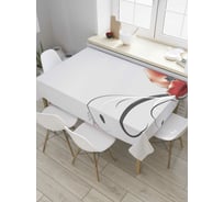 Прямоугольная скатерть JoyArty Руки цветка из сатена tc_8116_120x145