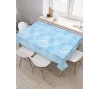 Прямоугольная скатерть JoyArty Снежные отпечатки из сатена tc_21982_120x145
