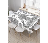 Прямоугольная скатерть JoyArty Сила медитации из сатена tc_37545_120x145