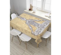 Прямоугольная скатерть JoyArty Сила медитации из сатена tc_9724_120x145