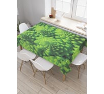 Прямоугольная скатерть JoyArty Елочный лес из сатена tc_30864_120x145