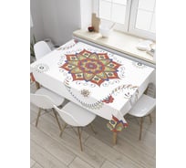 Прямоугольная скатерть JoyArty Индусская мандала из сатена tc_35459_120x145