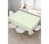 Прямоугольная скатерть JoyArty Мятные ромбы из сатена tc_30628_120x145