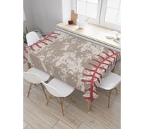 Прямоугольная скатерть JoyArty Мяч вблизи из сатена tc_5352_120x145