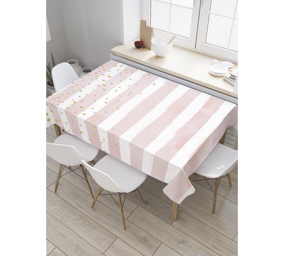 Прямоугольная скатерть JoyArty Драгоценные капли из сатена tc_28362_120x145 1