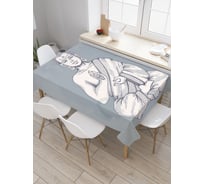 Прямоугольная скатерть JoyArty Вселенское спокойствие из сатена tc_18764_120x145