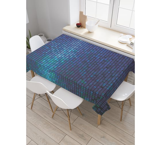 Прямоугольная скатерть JoyArty Градиентовая пикселизация из сатена tc_30847_120x145 1