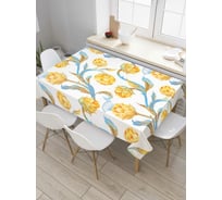 Прямоугольная скатерть JoyArty Солнечные артишоки из сатена tc_38902_120x145