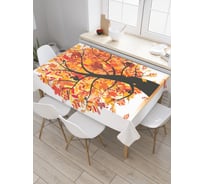 Прямоугольная скатерть JoyArty Дерево шар из сатена tc_37691_120x145