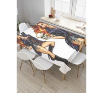 Прямоугольная скатерть JoyArty Соблазн из сатена tc_78578_120x145