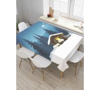 Прямоугольная скатерть JoyArty Звезда Рождества из сатена tc_79761_120x145