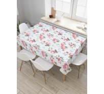 Прямоугольная скатерть JoyArty Розовые букетики из сатена tc_29976_120x145