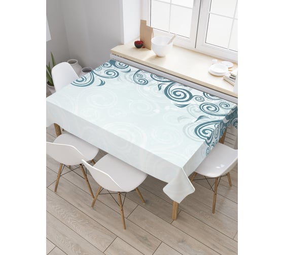 Прямоугольная скатерть JoyArty Дерево с завитками из сатена tc_30511_120x145 1