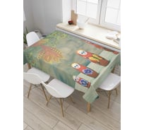 Прямоугольная скатерть JoyArty Семейство матрешек из сатена tc_7311_120x145