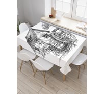 Прямоугольная скатерть JoyArty Водяная мельница из сатена tc_19638_120x145