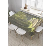 Прямоугольная скатерть JoyArty Старая аллея из сатена tc_8924_120x145