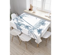 Прямоугольная скатерть JoyArty Прибытие на остров из сатена tc_2791_120x145