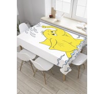 Прямоугольная скатерть JoyArty Игривый слоник из сатена tc_31156_120x145