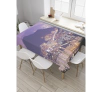 Прямоугольная скатерть JoyArty Город в горах из сатена tc_32360_120x145