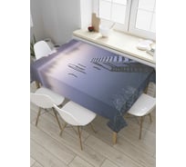 Прямоугольная скатерть JoyArty Мостик трамплин из сатена tc_9166_120x145