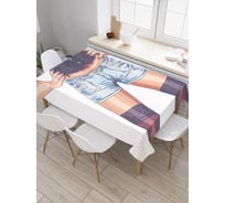 Прямоугольная скатерть JoyArty Джинсовые шорты из сатена tc_29414_120x145